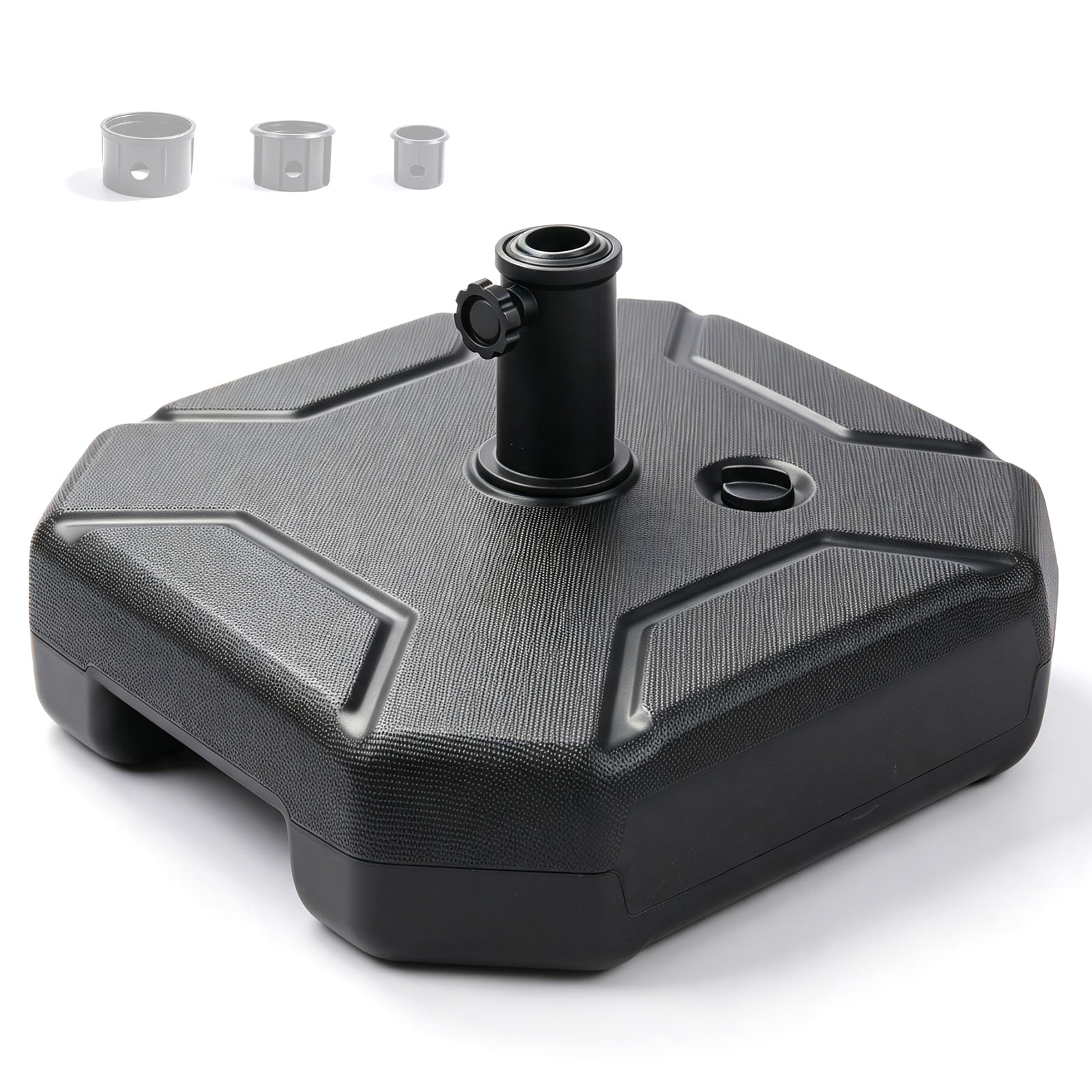 Outdoor Furniture Umbrella - Fillable Patio Umbrella Base Stand, Heavy‑Duty