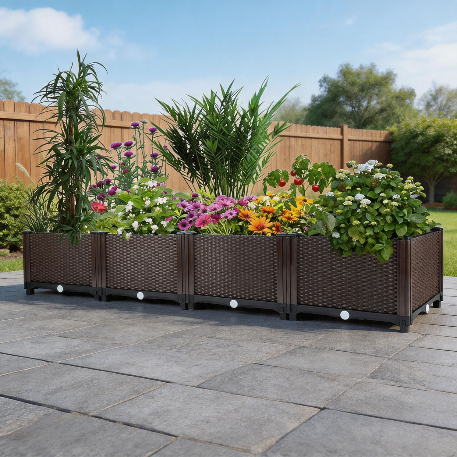 Outdoor Daybed Furniture - Self-Watering Raised Garden Bed – 160cm