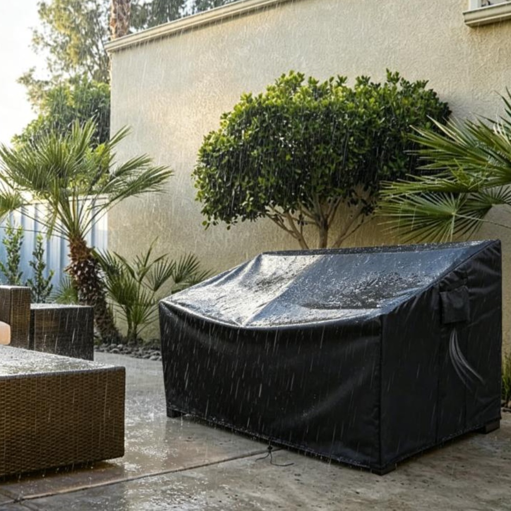 Heavy-Duty Patio Sofa Cover Wa - Outdoor Furniture Fabric Waterproof recension och pris