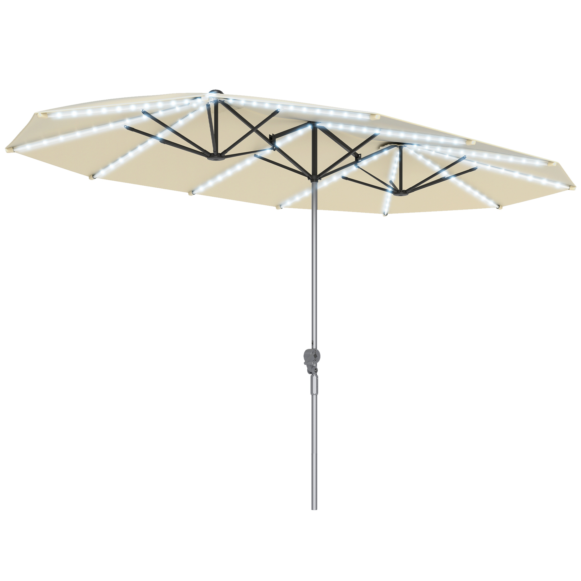 15ft Patio Umbrella Solar Ligh - Outdoor Furniture Umbrella recension och pris