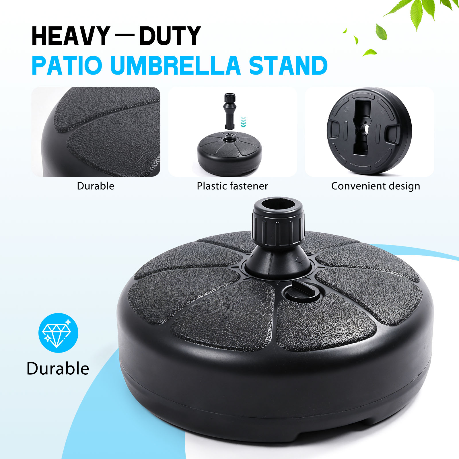 26lbs Fillable Water Sand Umbr - Outdoor Furniture Umbrella recension och pris