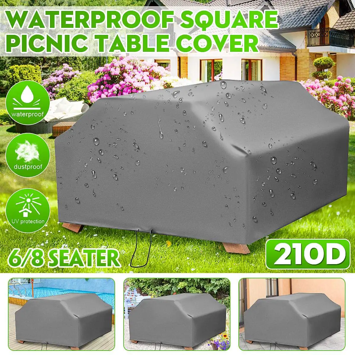 210D For 6/8 Seater Picnic Tab - Outdoor Furniture Fabric Waterproof recension och pris