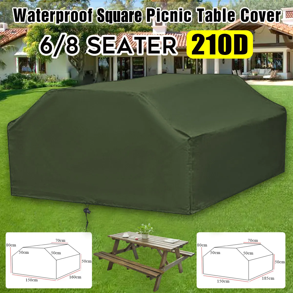 210D For 6/8 Seater Picnic Tab - Outdoor Furniture Fabric Waterproof recension och pris
