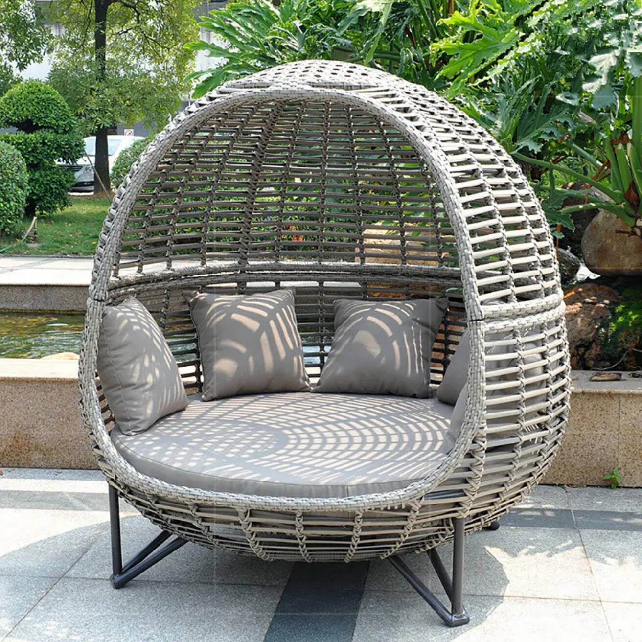 Nordic Patio Canopy Daybed Out - Outdoor Daybed Furniture recension och pris