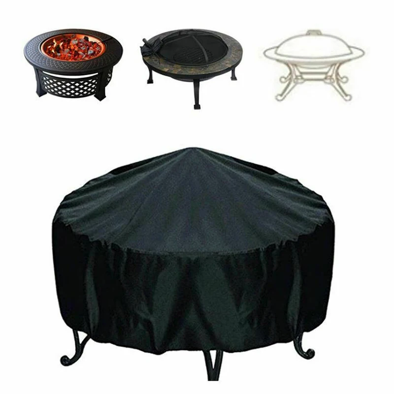 Fire Pit Cover Round Brazier S - Outdoor Furniture Fabric Waterproof recension och pris