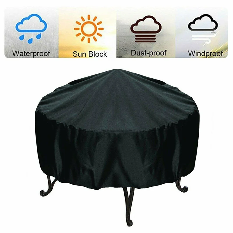 Fire Pit Cover Round Brazier S - Outdoor Furniture Fabric Waterproof recension och pris