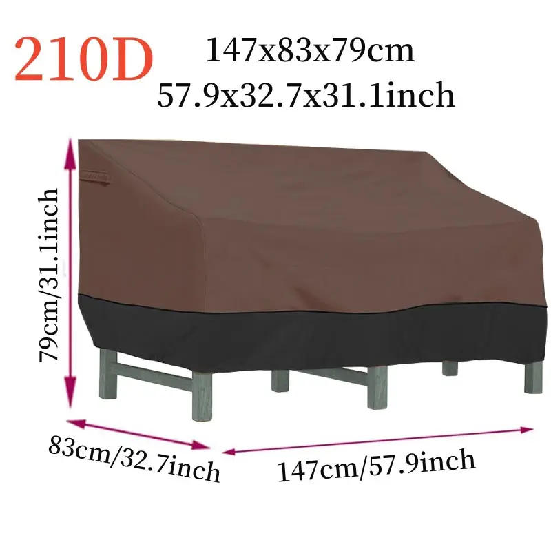 Heavy-Duty Patio Double Sofa C - Outdoor Furniture Cover recension och pris