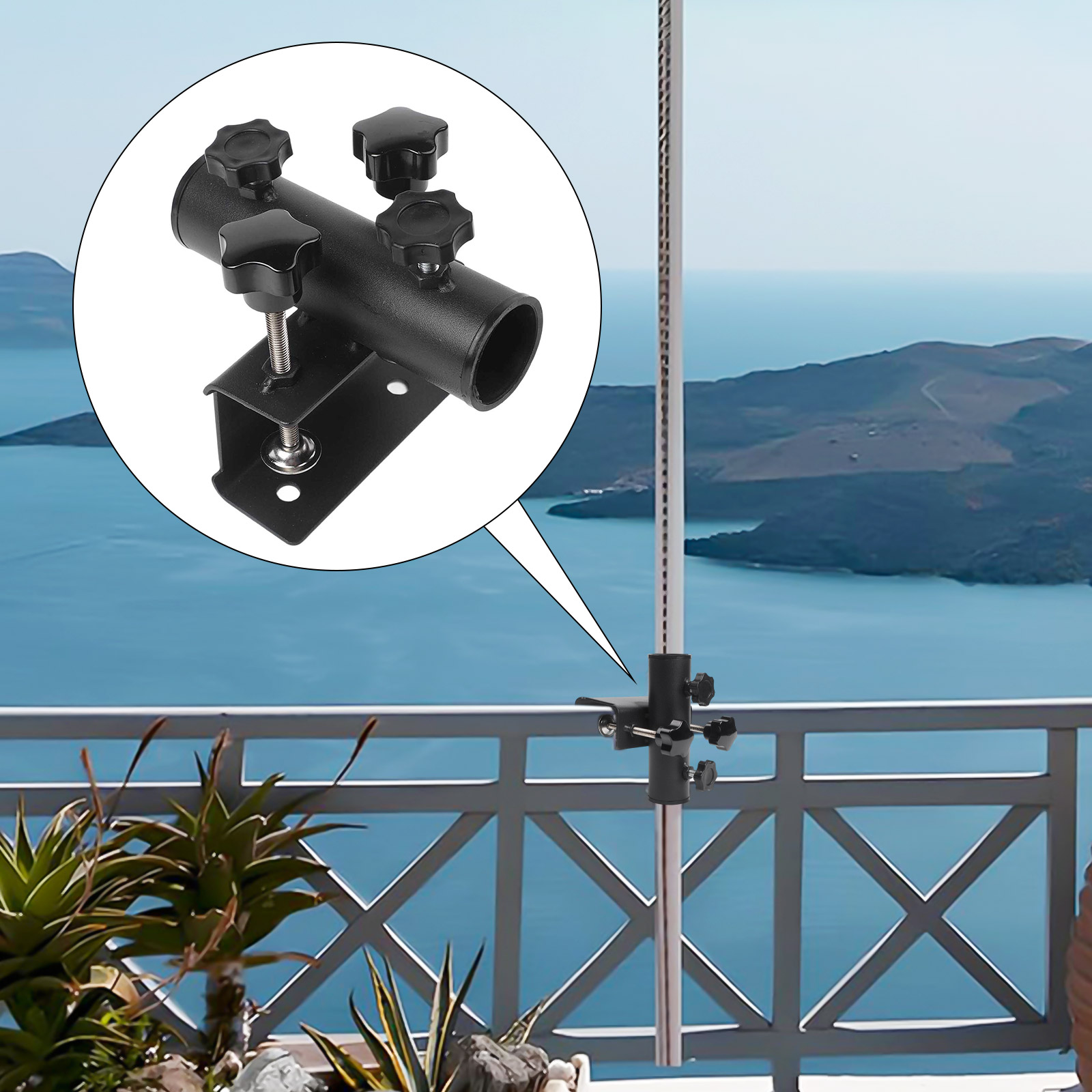 Balcony Umbrella Holder Clamp  - Outdoor Furniture Umbrella recension och pris