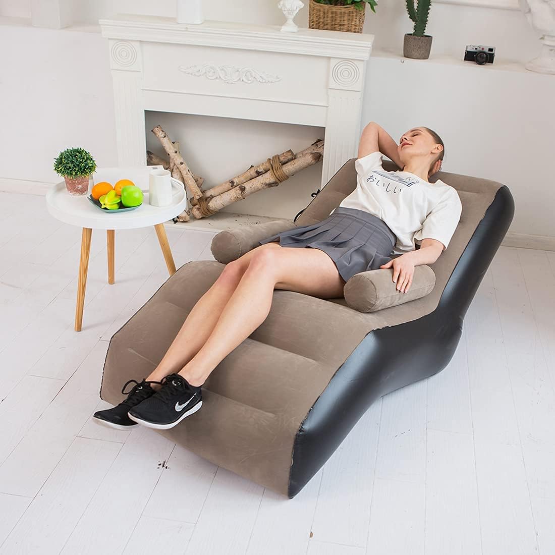 Folding Lazy Sofa,Inflatable L - Outdoor Daybed Furniture recension och pris