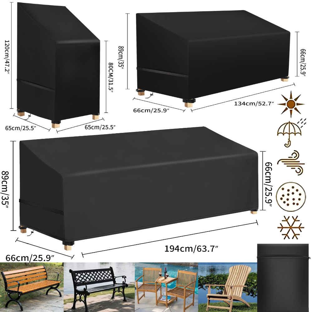Waterproof Patio Chair Dust Co - Outdoor Furniture Fabric Waterproof recension och pris