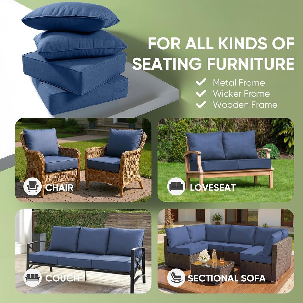 Outdoor Furniture Cushions, 6  - Outdoor Furniture Fabric Waterproof recension och pris